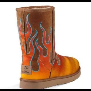 JEREMY SCOTT CLASSIC SHORT FLAMES BOOT
